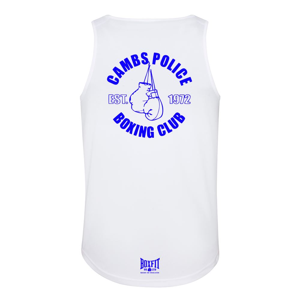 CAMBS POLICE BOXING WHITE VEST