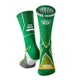 Suzi Wong Fade X-Sole Boxing Socks - Green/Gold