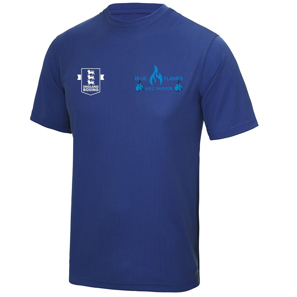 Blue Flames Abc Kids Poly T-Shirt