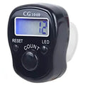 Finger Punch Counter With Led - Black