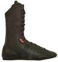 Junior Leather High Boxing Boots Black - Black