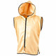 Sleeveless Satin Ring Jacket - Gold