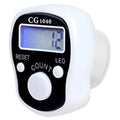 Finger Punch Counter With Led - White