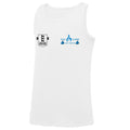 Blue Flames ABC Kids Vest - White