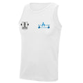 Blue Flames ABC Vest - White