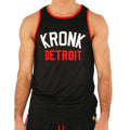 Kronk Iconic Detroit Applique Training Gym Vest - Black/Red