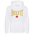 Boxfit Junior Large Logo Branded Hoodie - White
