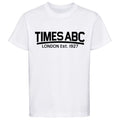 TIMES ABC COTTON T-SHIRT - White