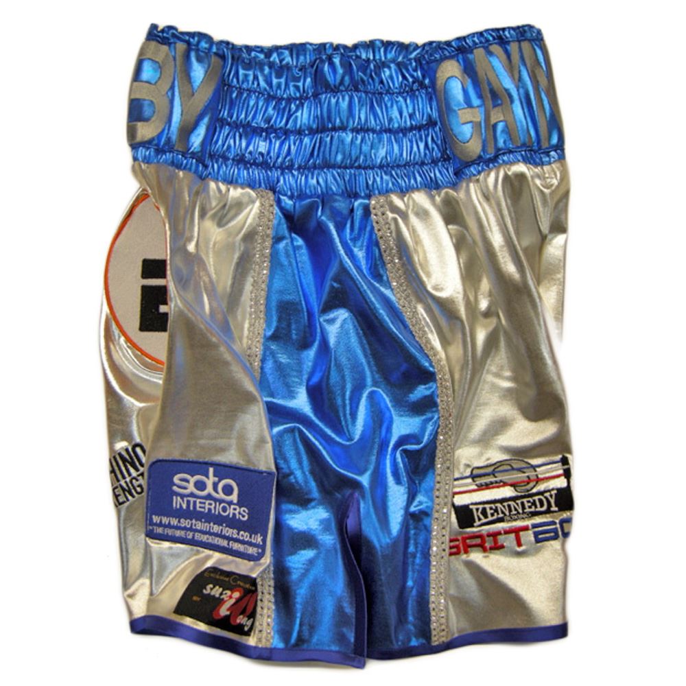 Custom Made Two Colour Wetlook Boxing Shorts