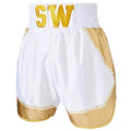 Conlan Diamond Boxing Shorts - White/Gold