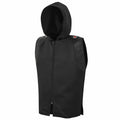 Leather Shoulders Boxing Ring Jacket - Black