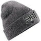 CONTRAST BOXFIT BEANIE - Antique Grey with Black/White Logo