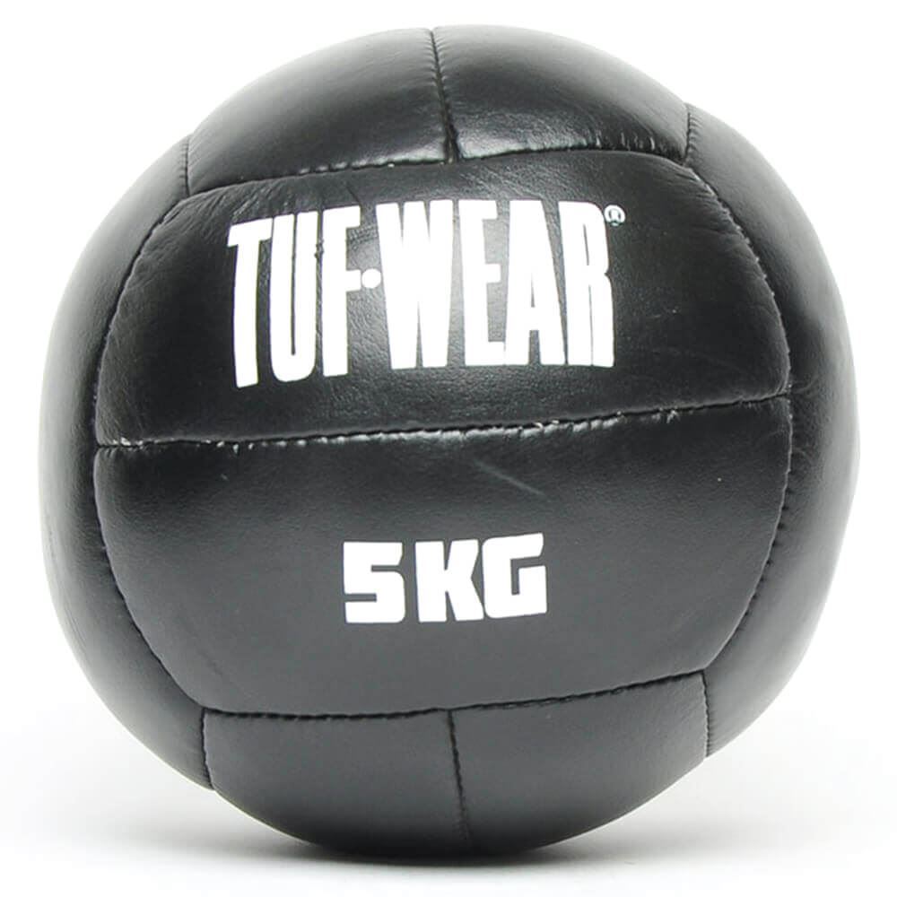 Tuf Wear Leather Medicine Ball Black 7Kg