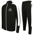 Turners Slim Fit Poly Tracksuit - Black/White