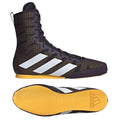 ADIDAS BOX HOG 4 BOXING BOOTS BLACK/WHITE/YELLOW - Black/White/Yellow