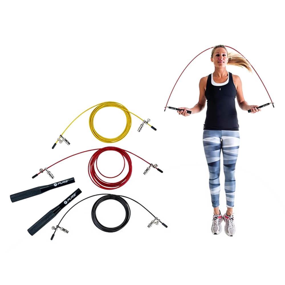 Pure2Improve Weighted Jump Rope With Interchangable Ropes – Boxfituk