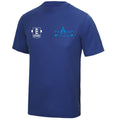 Blue Flames Abc Poly T-Shirt - Royal Blue
