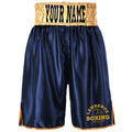 Lawrence Boxing Bout Shorts - Navy/Gold