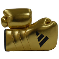 Thumbnail for EXCLUSIVE ADIDAS ADISPEED METALLIC LACE BOXING GLOVES - GOLD