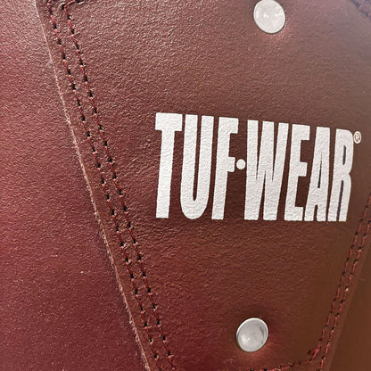 Tuf Wear 4ft Straight Leather Punchbag Oxblood