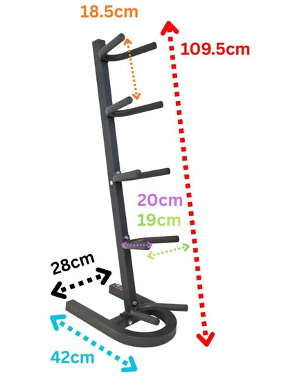 York Barbell 5 Holder Medicine Ball Display Rack