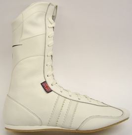 White leather boxing boots cheap