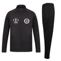 Alpha Boxing Club Embroidered Slim Fit Tracksuit - Black/Black