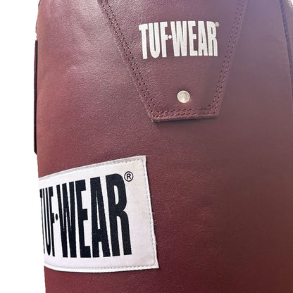Tuf Wear 4ft Straight Leather Punchbag Oxblood