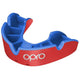 Opro Gen4 Silver Mouthguard - Red/Blue