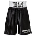 Greenwood Boxing Bout Shorts - Black/White