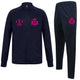 Border City ABC Slim Fit Tracksuit - Navy/Navy/Fluo Pink