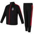 London Oratory Kids Slim Fit Poly Tracksuit - Black/Red
