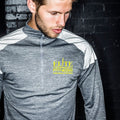 Elite Commando Fitness 1/4 Zip Top With Reflective Panels - Grey Marl
