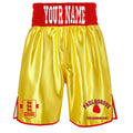 PAULSGROVE & TED HARRIS ABC BOUT BOXING SHORTS - Yellow/Red