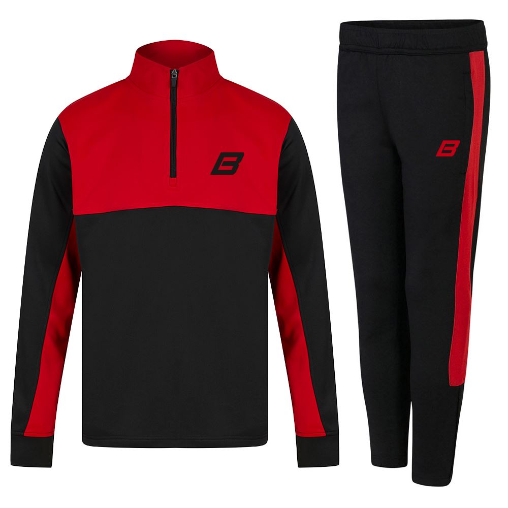 Be First Kids Contrast 1/4 Zip Tracksuit