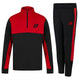 Be First Kids Contrast 1/4 Zip Tracksuit - Black/Red