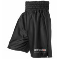 West London Boxing Academy Satin Boxing Shorts - Black