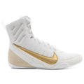 NIKE MACHOMAI 3 BOXING BOOTS - WHITE/GOLD - White/Metallic Gold
