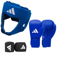 Thumbnail for Adidas IBA Amateur Boxers Set Blue Small 2.5M 10oz