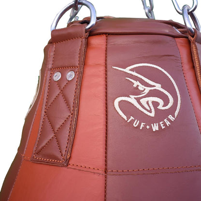 Tuf Wear Classic Leather Uppercut Spring Bag Brown