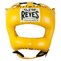 Cleto Reyes Headguard With Nylon Pointed Bar Yellow Yellow - Yellow