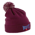 Boxfit Bobble Hat - Burgundy/White/Blue