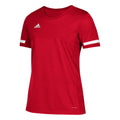 Adidas T19 Kids Short Sleeve Jersey Top - Red