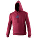 Be First Casual Kids Hoodie - Claret/Sky