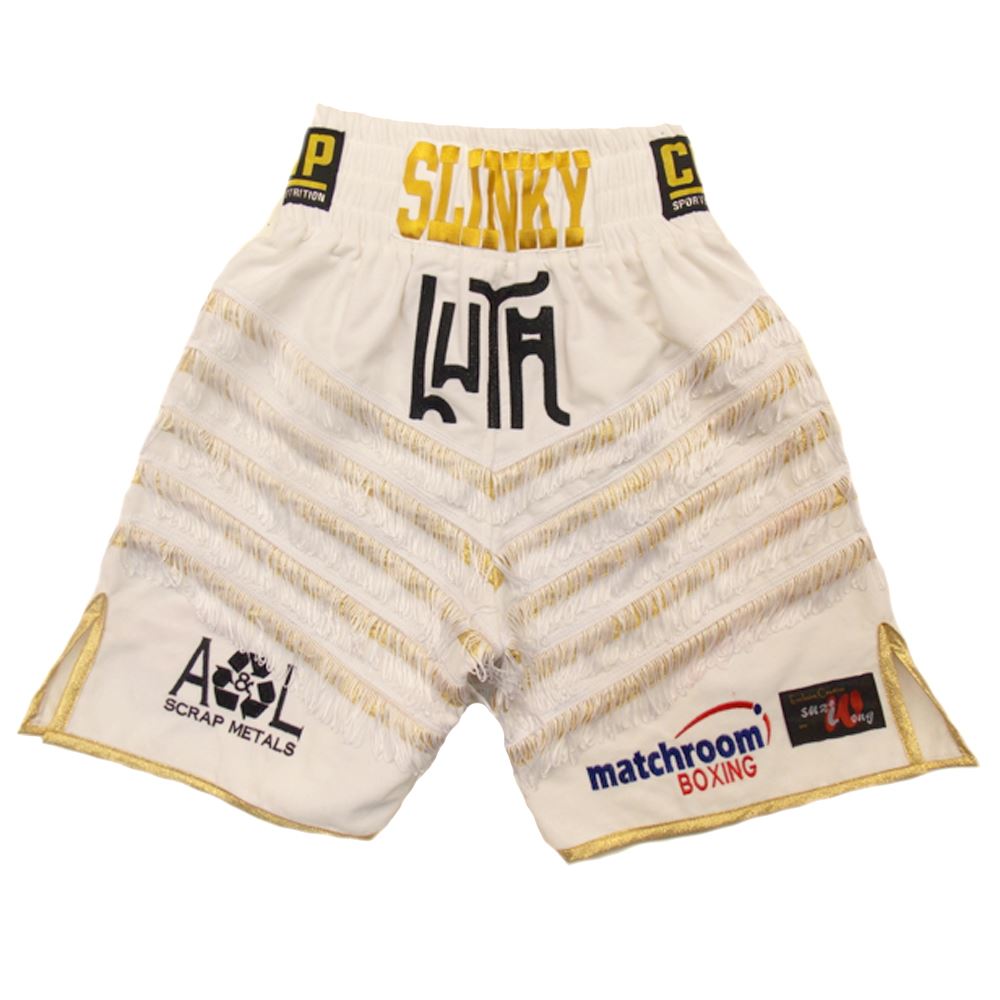 Custom Made Velvet And Fringe Boxing Shorts