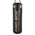 Pro Box Champ 4Ft Straight Punch Bag - Black/Gold