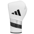Adidas Adispeed Microfibre Lace Pro Boxing Gloves - White/Black
