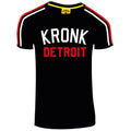 Kronk Iconic Detroit 2 Colour Applique Slim Fit T-Shirt - Black/Red/White