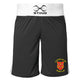 LLantwit Major Boxing Club Mens Mettle Competition Shorts - Black