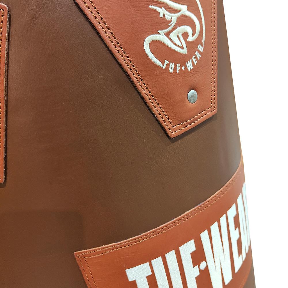 Tuf Wear Gigantor Classic Brown Hide Leather Punchbag 4Ft